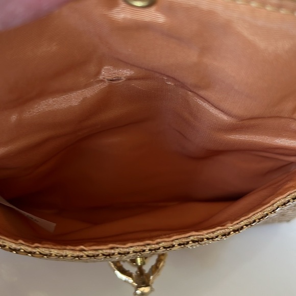 Vintage Whiting & Davis Gold Chainmail Clutch Rhinestone Clasp - Picture 11 of 15